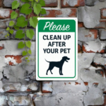 CIFbuy 1Pcs 8x12In Vintage Metal Tin Sign, Waterproof" Please Clean Up After Your Pet Wall Decor, Wall Decor, Cute Running Puppy Graphic 2 WaterprooikTok, WaterprooikTok, t Self-pickup Logiopics - Image 5
