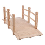 Replace 50941446 Arch Bridge Small Wooden Bridge Courtyard Outdoor Anticorrosive Wood Landscape Bridge Burlywood - Image 23