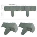 Garden Edging Border,Imitation Stone Effect Garden Lawn Border,No Dig Flexible Lawn Edging and Flower Bed Border (Grey-20) - Image 7