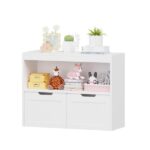 Book Organizer, toy Storage Cabinet Organizer, White - Image 18