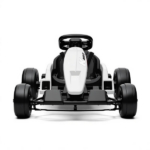 White 24V Electric Go-Kart Dual 150W Motors Adjustable Seat 11.2MPH High Speed Slow Start 5-Point Harness - Image 2