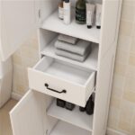 Double Door Narrow Height Slim Floor Standing Cabinet - Image 9