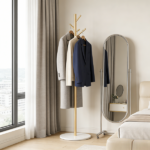 Clothing Rack, Golden Metal Freestanding Heavy Duty Clothes Rack with Marble Base, Multipurpose Garment Hanger for Bedroom, Hat, Scarf, Jacket - Image 5