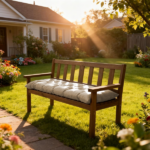 Outdoor Bench Cushion, 60 × 20 × 4 Inch, Tufted Waterproof Swing Cushion with Ties, for Patio Bench or Window Seat - Image 6