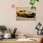 CIFbuy Vintage Metal Tin Sign Classic American Yellow Sports" Car Retro Iron Art Wall, For Bar Garage Cafe Man Cave Home YelloikTok, YelloikTok, t Self-pickup Logiopics - Image 4