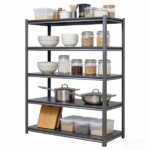 5-Tier Adjustable Storage Shelves for Garage, Capable of Holding 2000LBS - Heavy-Duty Metal Utility Rack Shelf Unit, Ideal for Warehouse, Pantry, Closet, & Kitchen - Image 6