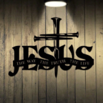 CIFbuy™ Iron Jesus Cross & Verse Wall Art, Religious Style Wall Hanging, Christian Theme Home Decor (TikTok, Temu: Self-pickup available) - Image 5