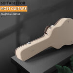 23554151 39" Classical Guitar Hard Case Microgroove Flat Beige - Image 13
