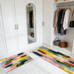 Three-piece kitchen rug set, non-slip and washable, abstract pattern kitchen hallway rug, soft and comfortable, suitable for sinks, floors, entrances, hallways and bathrooms. - Image 8