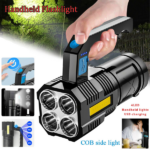 USB Rechargeable Handheld LED Flashlight Outdoor Spotlight Searchlight Work Light (US Logistics For USPS/DHL/Fedex/UPS. No designated logistics accepted TK/TMEU only For self-pickup
