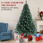 6FT Iron Leg White PVC 812 Branches Christmas Tree - Image 3