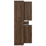 71" Tall Kitchen Pantry Cabinet with 3 Pull Out Cabinet Organizers, Farmhouse Embossed Texture Storage Cabinet with 6 Door Shelves, 2 Drawers, Freestanding Cupboard for Kitchen, Dining Room Brown - Image 3