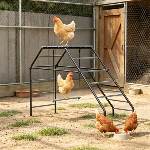 de880e44-f05e-46d5-8769-aa24d2a393ef.png 10 Pcs Chicken Coop Perches – with Adjustable Swing, Roosting Bars for Backyard Brooder & Farm Coop Upgrade - Image 1