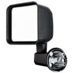 Manual Mirrors Black Left Right Side Pair For 2007-2017 Jeep Wrangler - Image 23