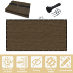 8'X50' Sand HDPE Fence - Image 5