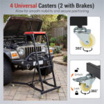 400 LBS Capacity Heavy Duty Topside Creeper with 4-Level Height Adjustable, Foldable Automotive Engine Creeper - Image 9