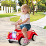 Kids Ride On Sliding Car, Foot-to-Floor Toy with LED Lights & Horn (Red 19-36 Months) - Image 8