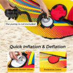 Yellow Inflatable Towable Tube Banana Boat for Boating - Image 12
