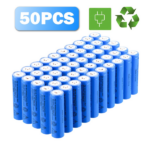 50pcs 18650 Lithium Batteries 3.7V Li-ion Rechargeable Battery For Torch Headlight (US Logistics For USPS/DHL/Fedex/UPS. No designated logistics accepted TK/TMEU only For self-pickup