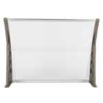 Same Code 26750828 HT-100 x 80 Household Application Door & Window Rain Cover Eaves Canopy White & Gray Bracket - Image 9