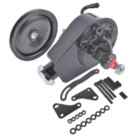 Black Steel Power Steering Pump With Bracket Kit & Pulley Fit for Small Block Chevy 265 283 305 327 350 383 and 400 Engines - Image 5