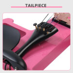 Full Size 4/4 Bunnel Edge Electric Silent Violin with Case Bow Rosin Headphone Connecting Line Pink - Image 9