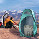 Portable Outdoor Pop-up Toilet Dressing Fitting Room Privacy Shelter Tent Army Green - Image 64