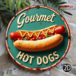 CIFbuy Vintage Hot Dog Tin Sign 8x8 Inch Retro Metal Wall Art Funny Fast Food Design Kitchen Home Bar Café Decor Housewarming Gift TikTok, TikTok, t Self-pickup Logiopics - Image 6