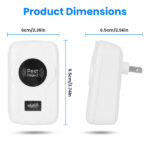 6-Pack Ultrasonic Insect Repellent - Dual Sound-Wave Tech, 3-Mode Switch, 32 - 120kHz Frequencies, Ideal for Full Home Coverage, Safe for Home with Kids - Plug-in Indoor Bug & Rodent Repeller - Image 6