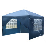 3 x 3m Two Doors & Two Windows Practical Waterproof Right-Angle Folding Tent Blue - Image 35