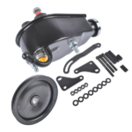 Black Steel Power Steering Pump With Bracket Kit & Pulley Fit for Small Block Chevy 265 283 305 327 350 383 and 400 Engines - Image 4