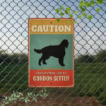 CIFbuy Vintage Gordon Setter Warning Sign, 2D Flat Metal Iron Plaque, Funny Caution Decor, Rustic Garden Gate Bar Wall Art TikTok, TikTok, t Self-pickup Logiopics - Image 4