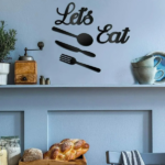 CIFbuy Handcrafted Let's Eat Wall Art Set 5 Piece iron Kitchen Sign Sculpture (TikTok, temu pick-up service) - Image 2