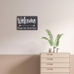 CIFbuy 1pc Welcome Please Use Front Door Metal Sign, 8x12in Unframed Rustic Wall Art Directional Plaque, For Entryway Porch Side Door Dec FrontikTok, FrontikTok, onal Plaque Self-n ckup LogiopDect