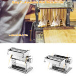 Pasta Maker Machine, 180 Roller Pasta Maker, 9 Adjustable Thickness Settings 2-in-1 Noodles Maker with Rollers and Cutter, Perfect for Spaghetti, Fettuccini, Lasagna or Dumpling Skin Silver - Image 5