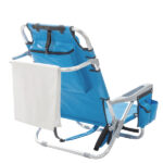Same Code 56766889 63*65*82cm Short Oxford Cloth Silver White Aluminum Tube Bearing 100kg Beach Chair Blue - Image 20