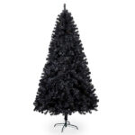 7.5 FT Pre-lit Artificial Christmas Tree, Hinged Xmas Pine Tree with 1350 Branch Tips, 400 Lights and Remote Control for Holiday Party Office Home, Black - Image 14