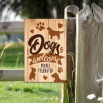 CIFbuy Funny Dog Welcome People Tolerated Metal Plaque Sign" 8x12 Inch, Waterproof Rustproof Iron Wall Decor, Wall Decor, 2D Flat Dog Lover Gift PlaqikTok, PlaqikTok, t Self-pickup Logiopics - Image 5