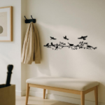 CIFbuy Modern 5-Piece iron Bird Wall Art Set Rustproof Waterproof Living Room Bedroom Patio Garden Durable Indoor Outdoor Home Décor Unique Housewarming Wedding Birthday Gift (TikTok, temu pick-up service) - Image 3