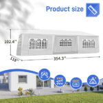 3*9m 7-Sided Iron PE Cloth Party Tent - Image 8
