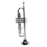 Nickelplated Drop B Adjustable Trumpet Gloves Set Silver - Image 6