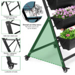 5 Tiers Vertical Garden Bed, Vertical Garden Planter Indoor and Outdoor, Vertical Elevated Garden Bed Perfect for Vegetables Flowers Herbs - Image 7