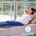 Vibration Massage Mat (Full Body) + Neck Kneading Massager - 20 Nodes, 3 Massage Modes/Speeds, 9 Vibration Settings, 3-Level Lumbar Heat, Inflatable Waist Pillow - Perfect Gift for Family - Image 5