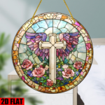 CIFbuy Large Acrylic Cross Window Hanging for Home Decor Religious Gift Church Wedding Baptism (TikTok, temu pick-up service) - Image 3