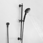 ‌6-Setting Handheld Shower Combo with Slide Bar & Pause Switch (Chrome)