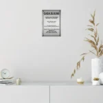 CIFbuy 2D Flat Aluminum Art Cash Is King Brushed Metal Sign 8x12 Inches Wall Decor For Room (TikTok, temu pick-up service) - Image 2