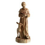 24.5" Saint Francis Statue with Built-in Bird Feeder Religious Garden Sculpture - Image 2