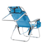 Same Code 12975209 63*70*99cm Heightened Oxford Cloth Silver White Aluminum Tube Bearing 100kg Beach Chair Blue - Image 22