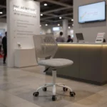 Modern Swivel Office Lobby Reception Chair for Professional Waiting Room, Pebble gray (Shipment from Walmart) - Image 5