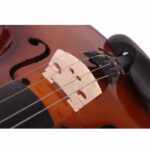 New 4/4 Acoustic Violin Case Bow Rosin Natural - Image 14